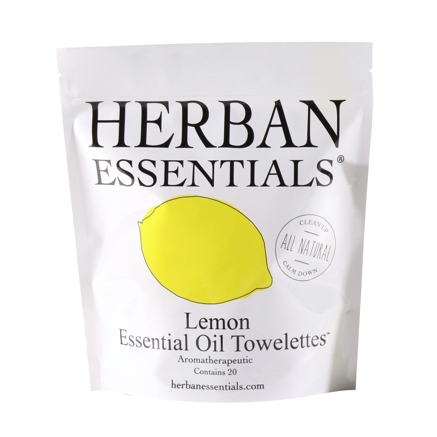 Herban Essential Oil Lemon Wipes