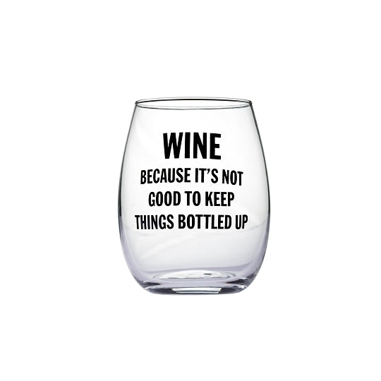 Wine Bottled UP Glass
