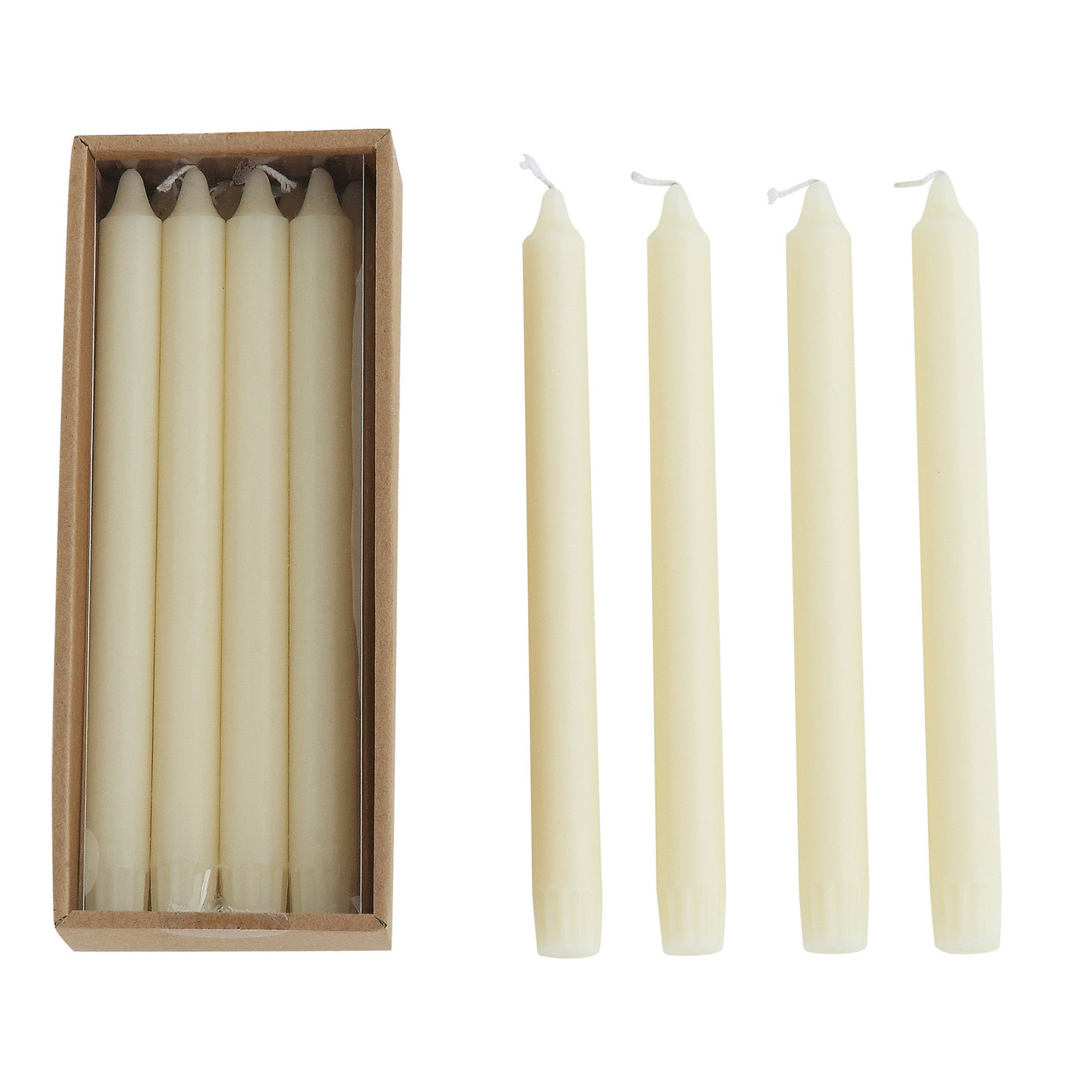 Unscented Taper Candle 10"
