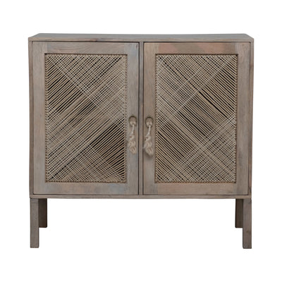 Mango Wood Console with Rope Doors