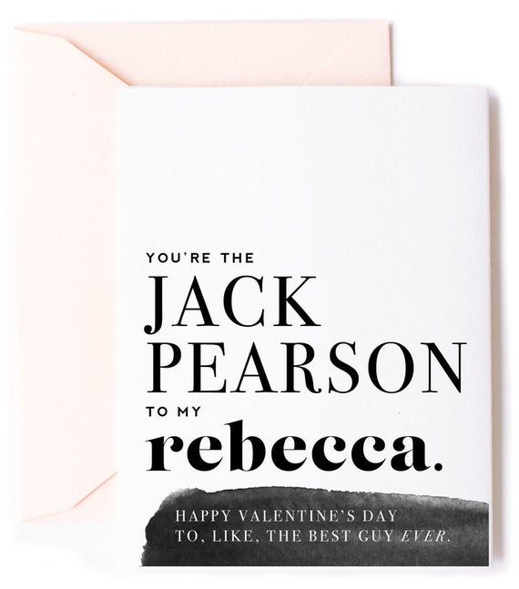Jack To Rebecca Valentine's Day Card