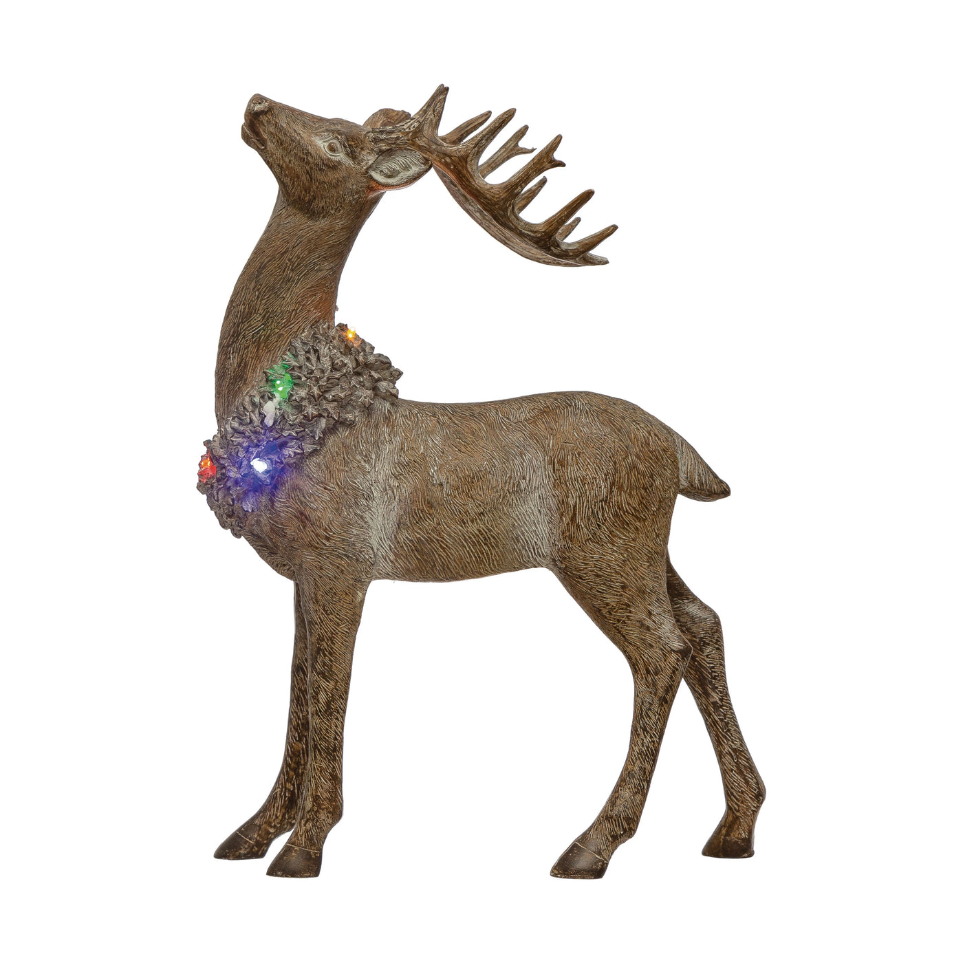 Wreath Deer with Lights