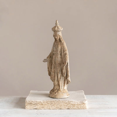 Distressed Virgin Mary Statue