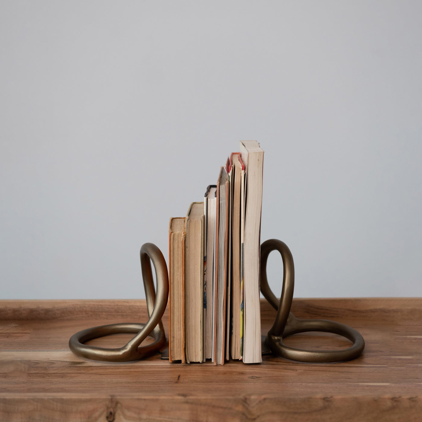 Metal Abstract Bookends
