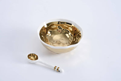 Wavy Gold Bowl Gift Set