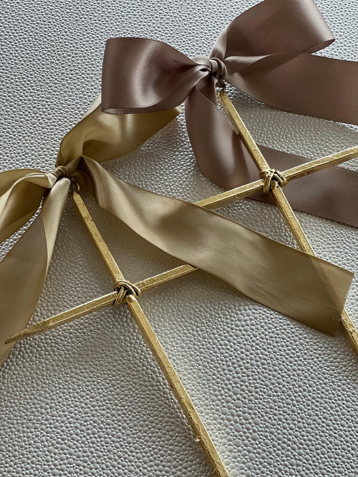Ribbon Gold Cross