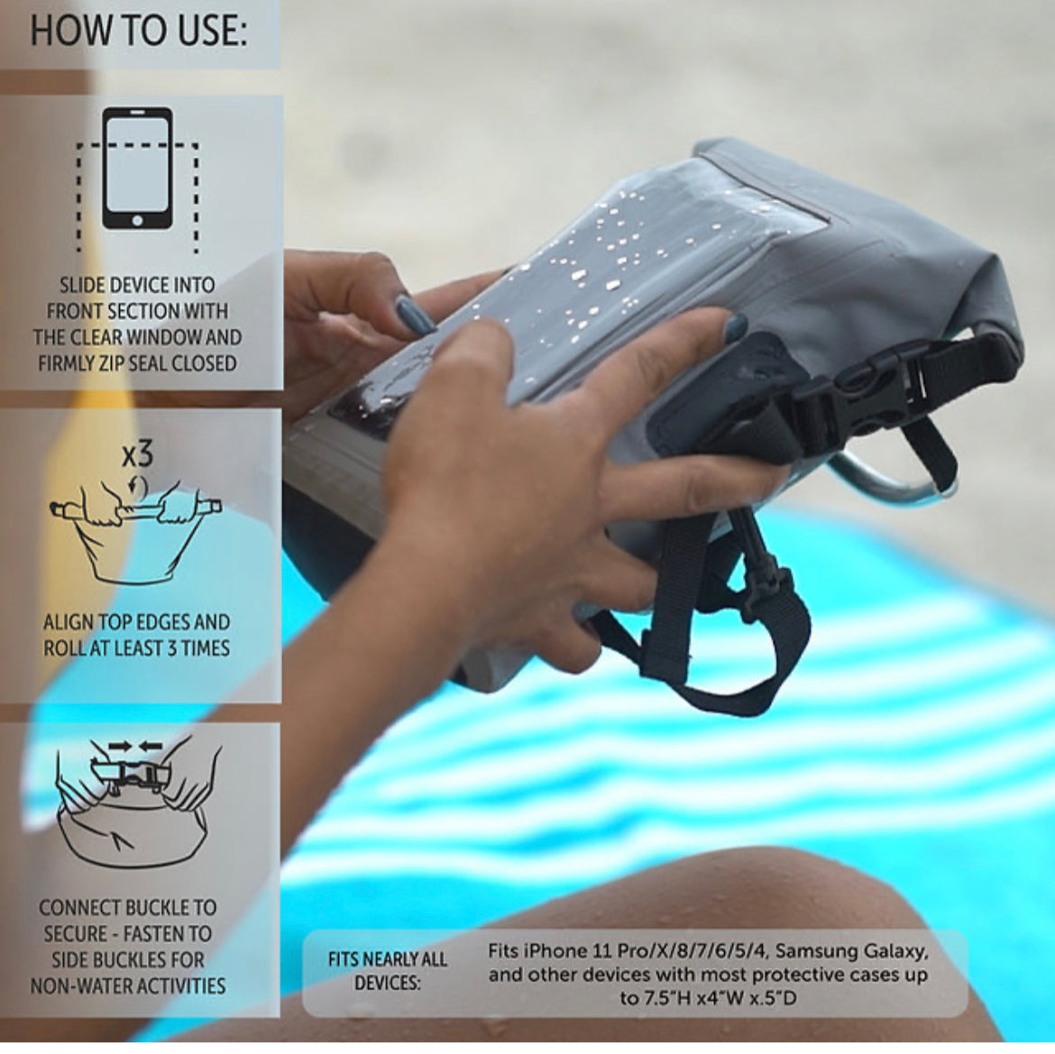 Waterproof Phone Tote