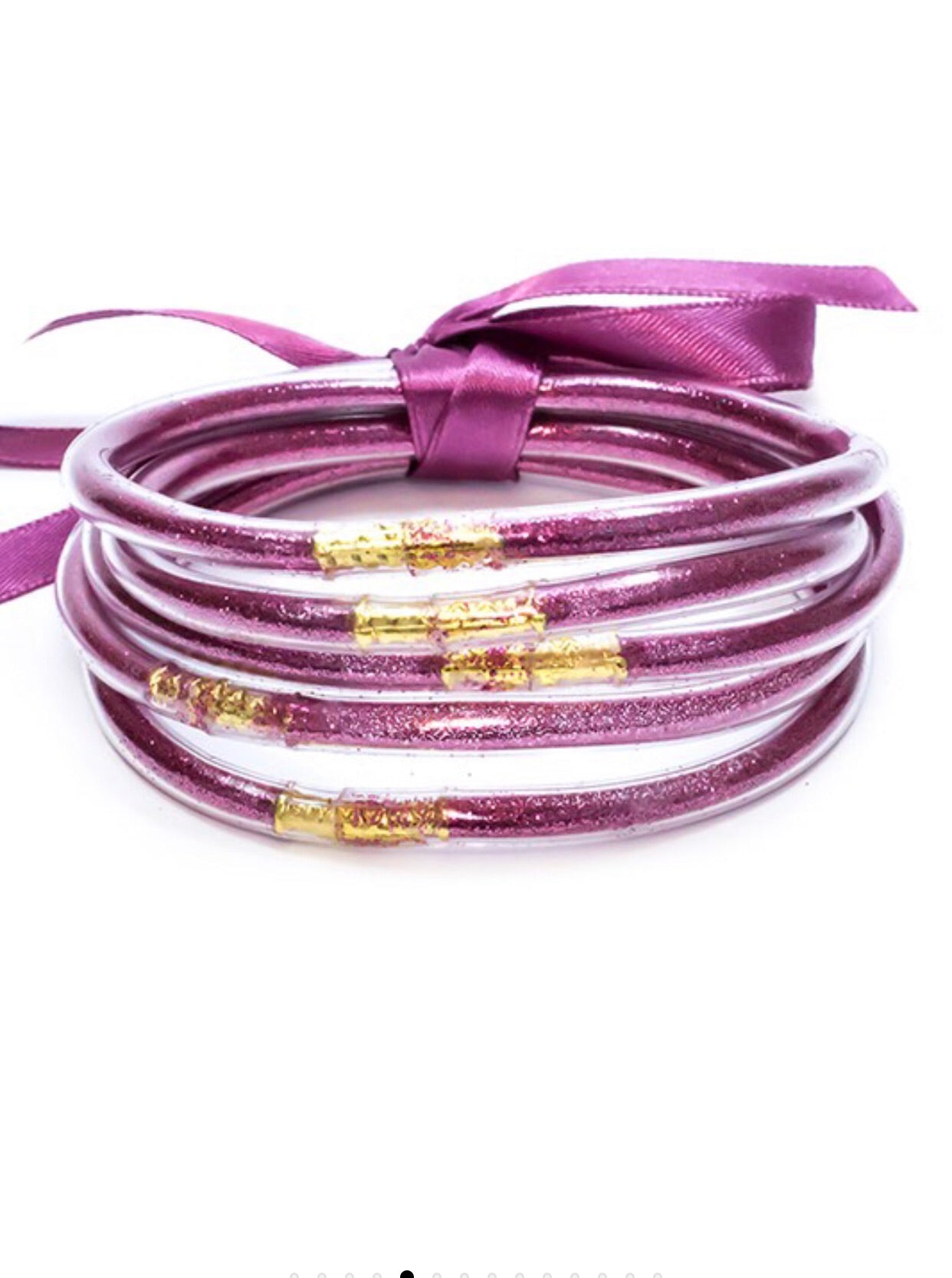 Glitter Tube Bracelets