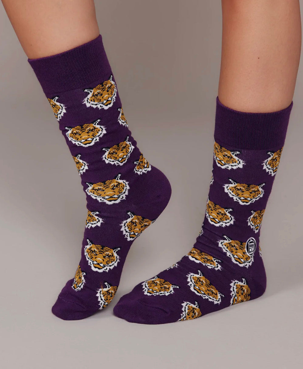 Tiger Game Day Socks