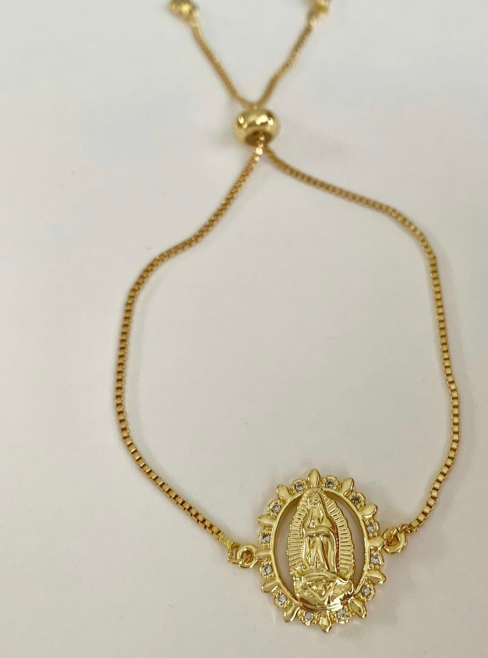Gold Mary Bracelet