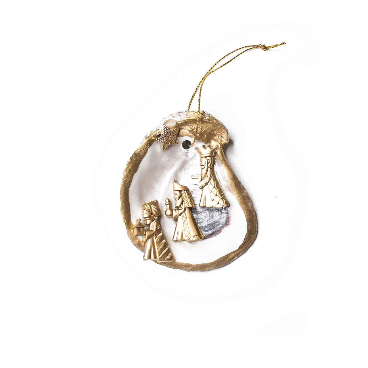 Gold Oyster Ornament