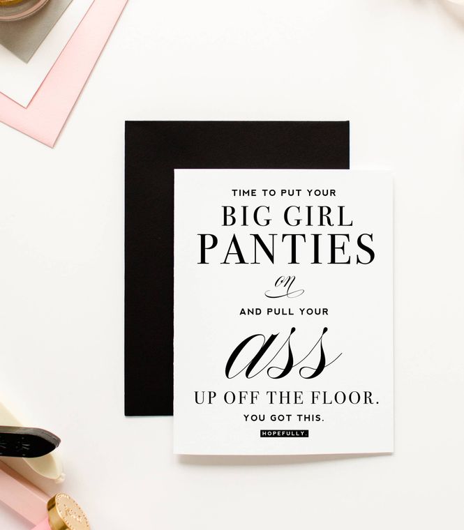 Big Girl Panties Card
