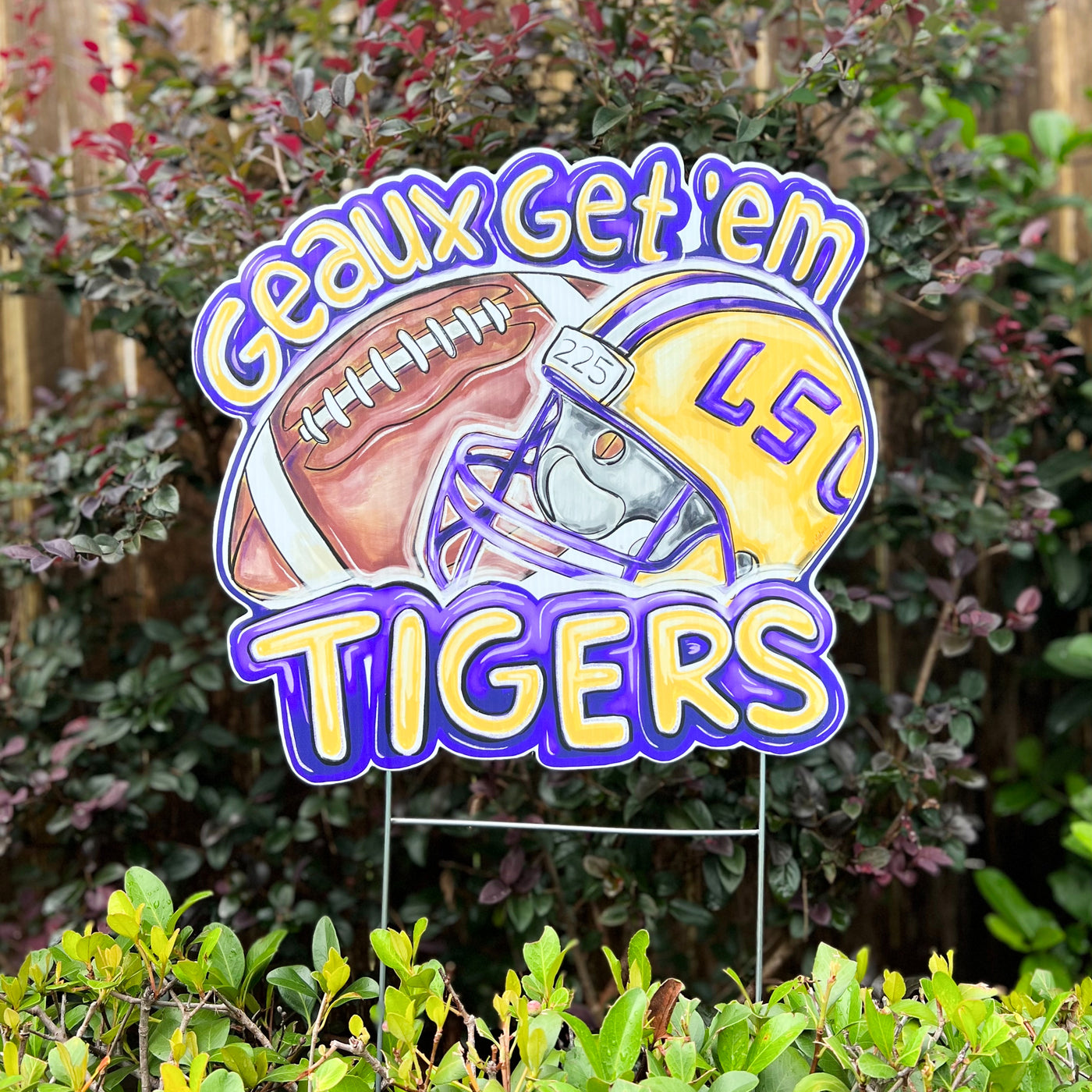 Geaux Tiger Yard Sign
