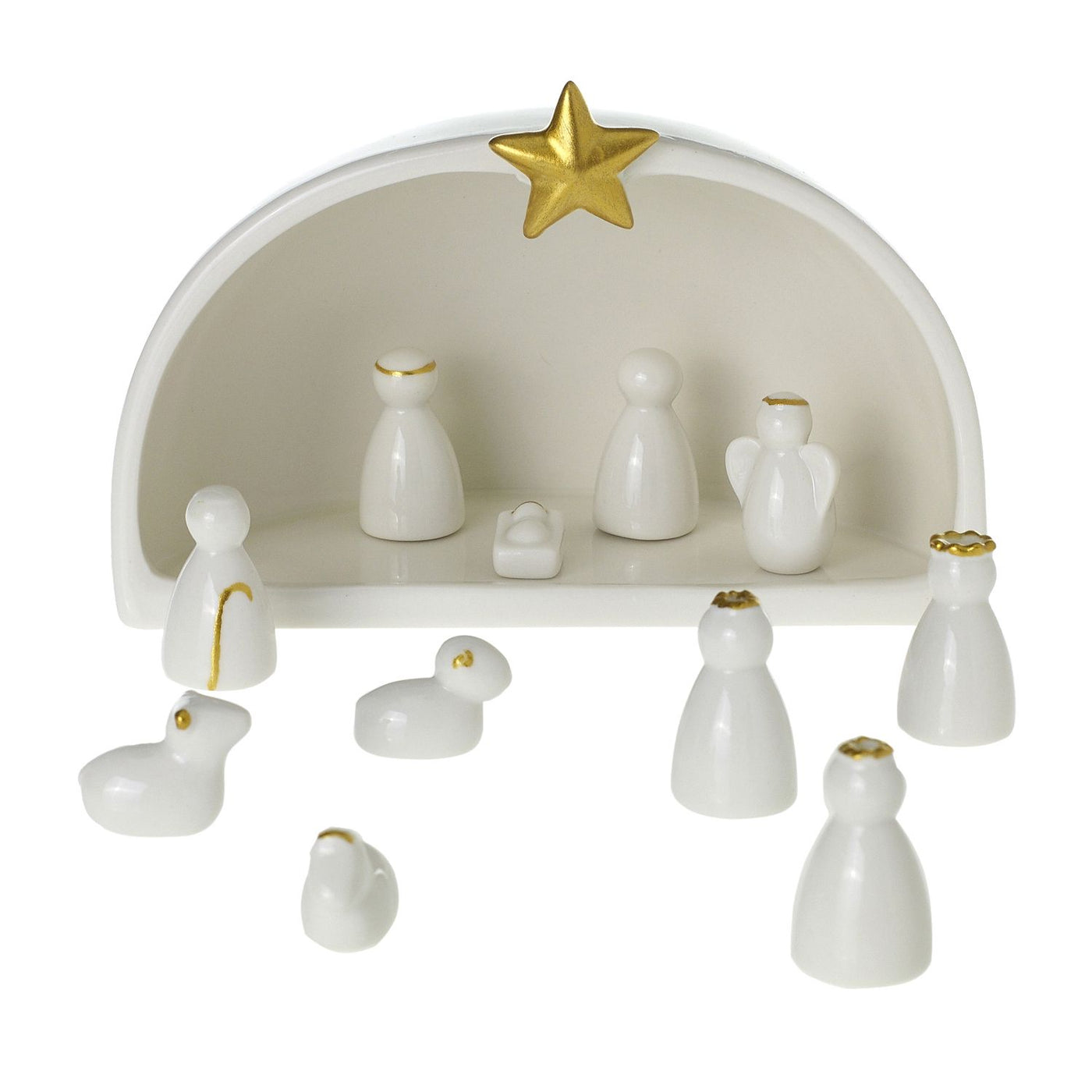 Silent Night Ceramic Nativity