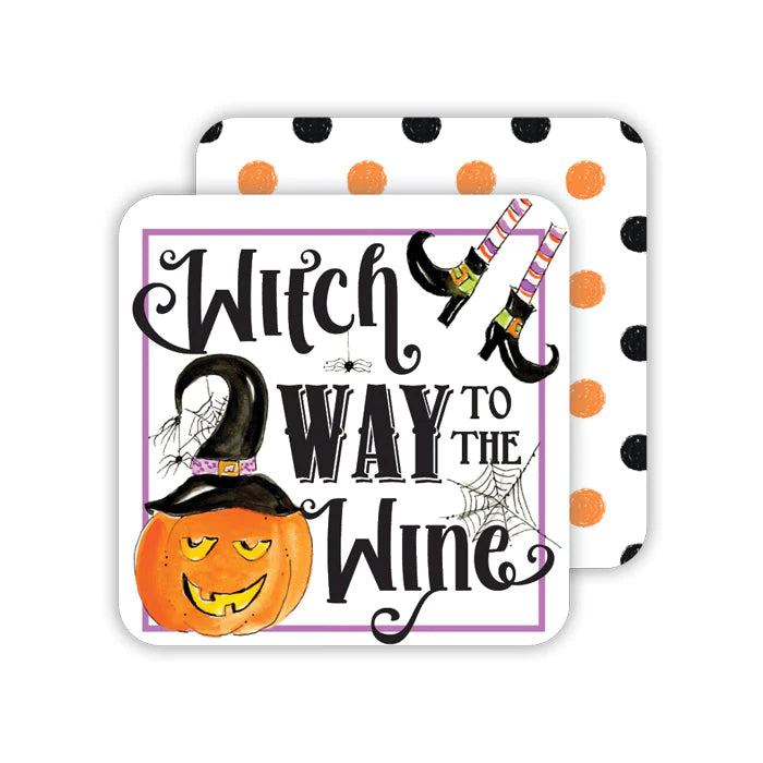 Witch Way To The Wine Coasters